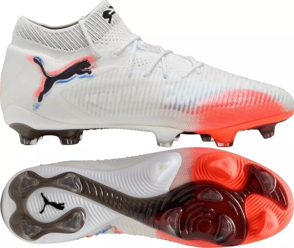 Puma Future 8 Ultimate FG Fussballschuhe puma white-puma black-glowing red 46