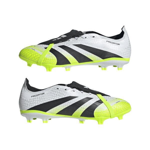 adidas Predator League FT MG/FG Fussballschuhe weiß/schwarz/gelb 12½ (48 EU)