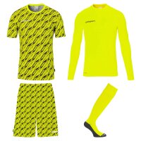 Uhlsport Progressive Torwart Set Kinder kurzarm gelb/schwarz 140