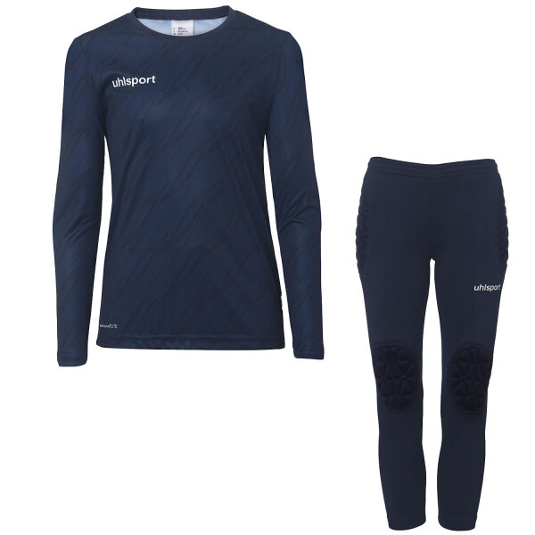 Progressive Goalkeeper Set langarm Kinder marine 116