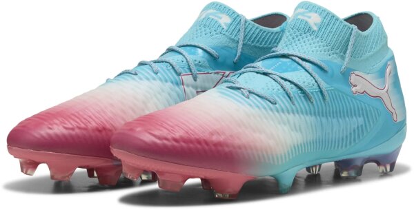 Puma Future 8 Ultimate Recharge FG Sonderedtion Fussballschuhe hero blue-puma white-sunset pink 42,5