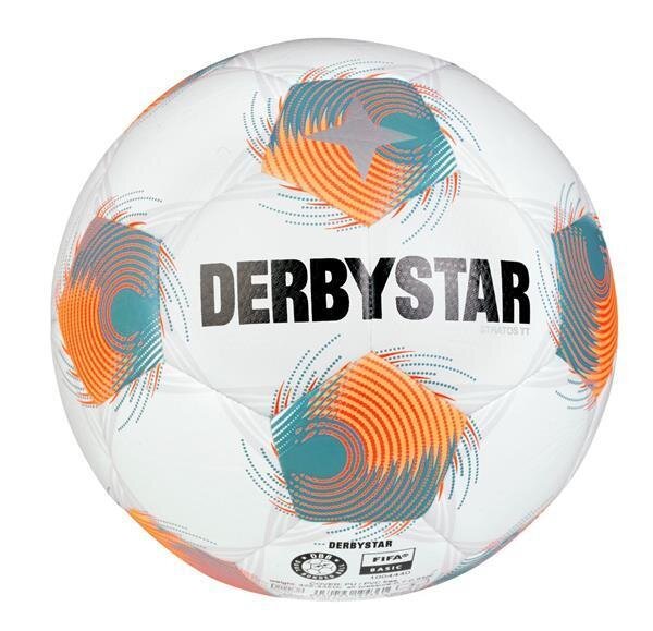 10er Paket Derbystar FB-STRATOS TT DB - weiss/orange/blau - 4