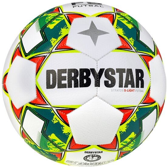 10er Paket Derbystar Fussball-FUTSAL STRATOS S-LIGHT - weiss/gelb/blau - 4