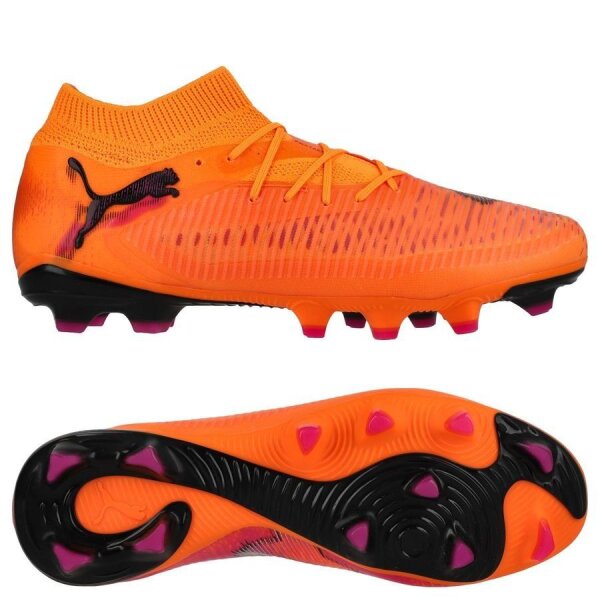Puma Future 8 Pro FG/AG Fussballschuhe heat fire-puma black-ravish 44