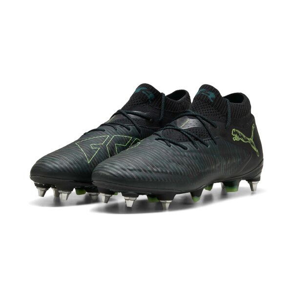 Puma Future 8 Ultimate MxSG Fussballschuhe puma black-fizzy light-green terrain 48