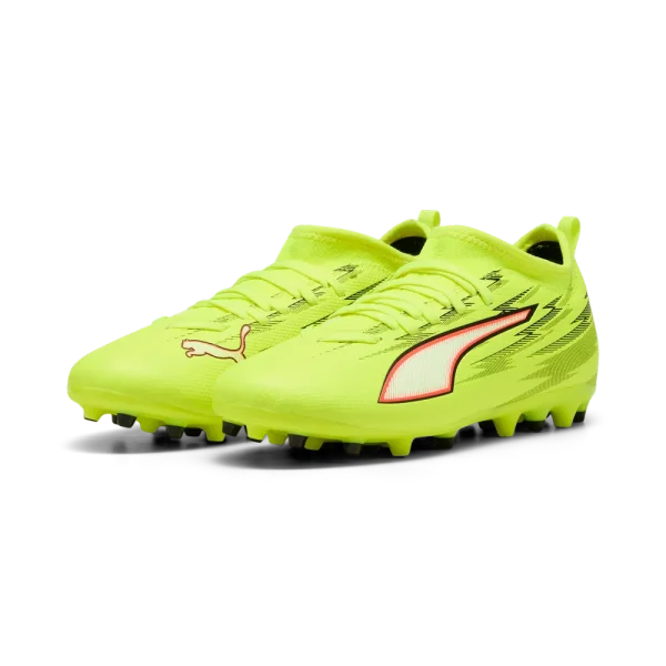 Puma Ultra 6 Match MG JR Fussballschuhe gelb/weiß/rot 33