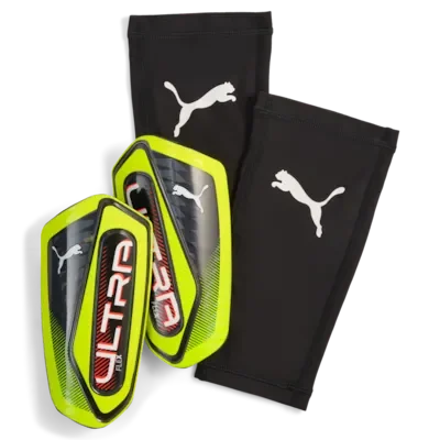 Puma Ultra Flex Sleeve Schienbeinschoner yellow alert-puma black L