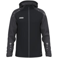 Jako Kapuzenjacke Sonic schwarz/anthrazit 164