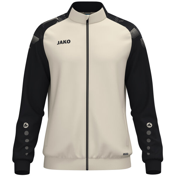 JAKO Polyesterjacke Sonic Off White/Schwarz 164