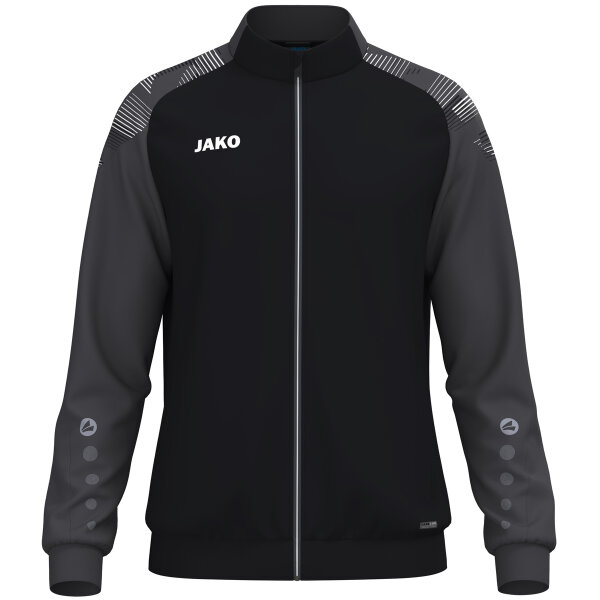 JAKO Polyesterjacke Sonic Schwarz/Anthrazit 4XL