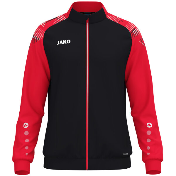 JAKO Polyesterjacke Sonic Schwarz/Rot XL