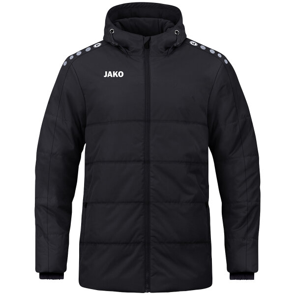 JAKO Coachjacke One mit Kapuze Schwarz 3XL