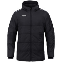 JAKO Coachjacke One mit Kapuze Schwarz 4XL