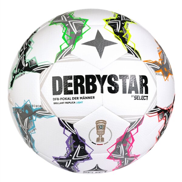 10er Ballpaket Derbystar FB-DFB-Pokal Brillant Replica light v26 weiß 5